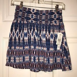 NWT Tie Dye Mini Skirt
